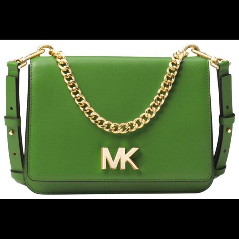 Mott Green Leather Cross Body Bag